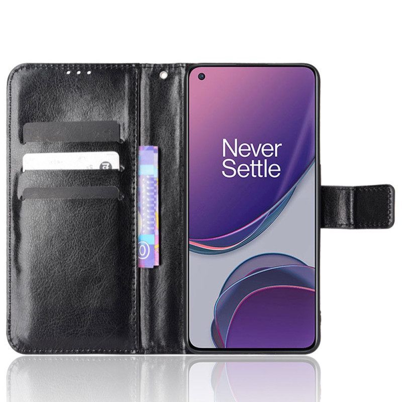 Κάλυμμα Oppo Reno 8 Lite με κορδονι Faux Leather Flashy Λουράκι